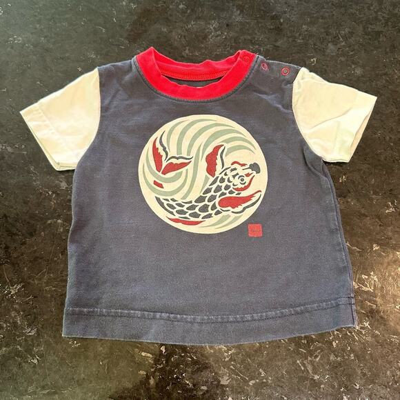 3 Tea Collection Screen Print Raglan T-Shirts, GUC, Sz XS (3-6mo) (AA2) - Picture 3 of 7